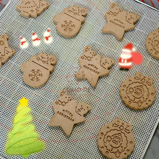 🥜 Peanut Oat Christmas Biscuits｜花生燕麦圣诞饼干 🎄